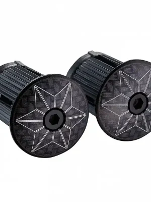 zátka do řidítek Supacaz Star Plugz - Lazer Carbon Originální