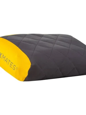 Polštářek TREKMATES Soft Top - nafukovací, šedá/žlutá Vysoce Kvalitní