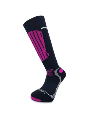 Unisex lyžařské podkolenky PROGRESS X-High- černá/růžová Cenově Výhodný