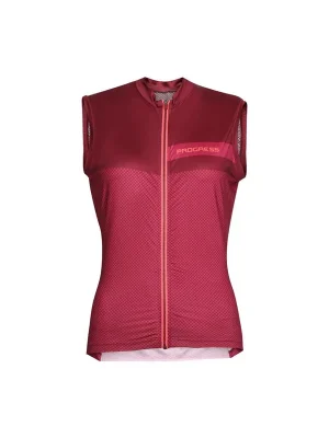 Vysoce Kvalitní Dámský cyklistický dres PROGRESS Peony vínový