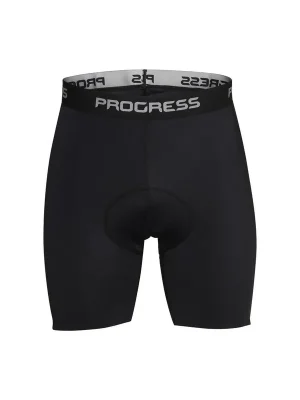 Unisex cyklistické kraťasy PROGRESS Basic shorts s vložkou černé Výhodná Nabídka