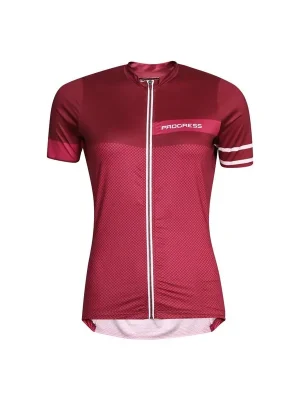 Dámský cyklistický dres PROGRESS Solaria vínový Koupit Online