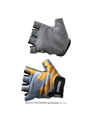 Dětské cyklistické rukavice PROGRESS Kids Mitts šedá/oranžová Hit Sezóny