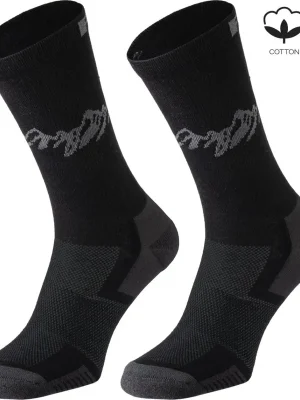 Zlevněný Unisex cyklistické ponožky R2 Hike černé/2ks v balení